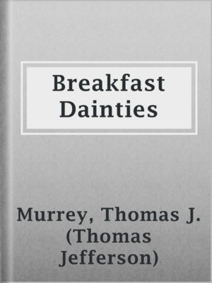 cover image of Breakfast Dainties